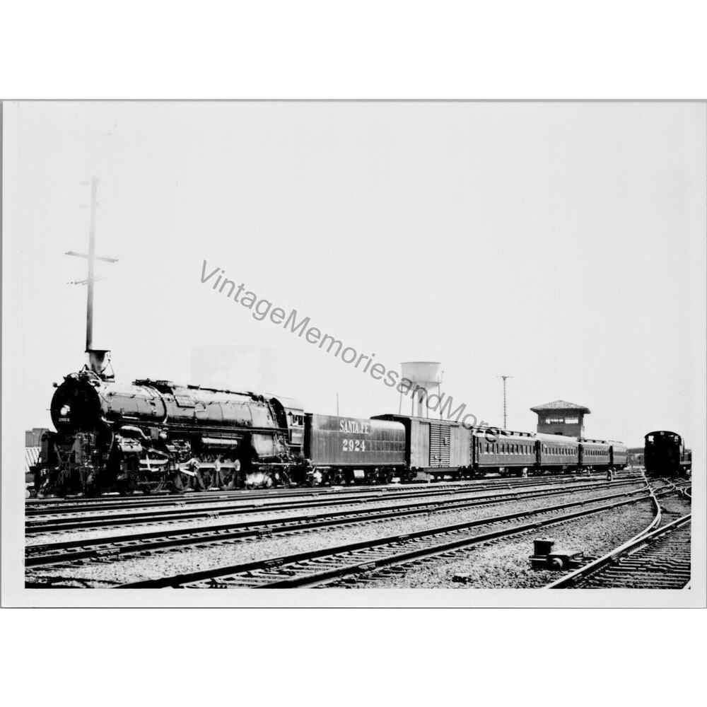 Vtg Atchison, Topeka, & Santa Fe Railway A.T.SE 2924 Steam Locomotive T2-321